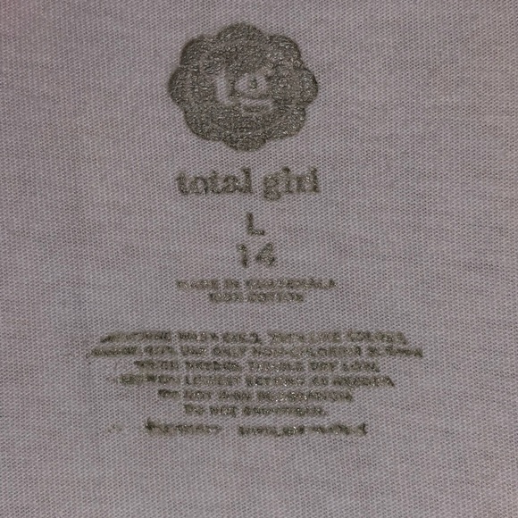 total girl #whatevs white tee with black sparkles! - Picture 2 of 3